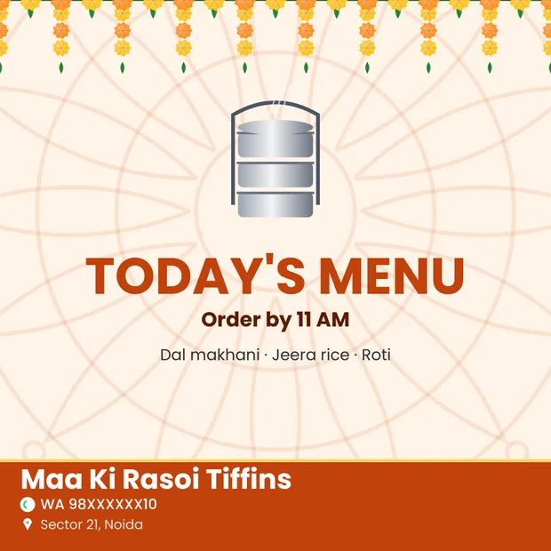 Tiffin service post
